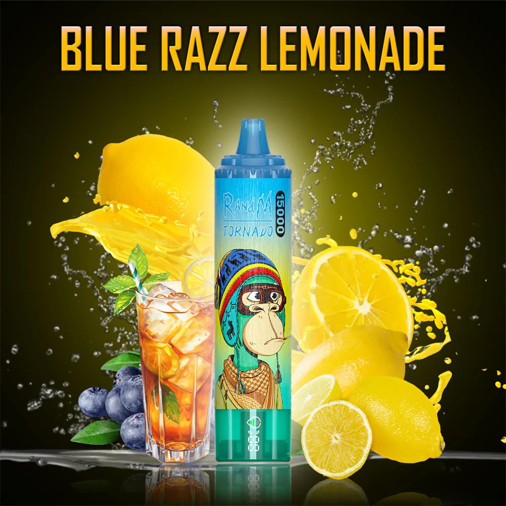 randm tornado 15000 vape blue razz lemonade