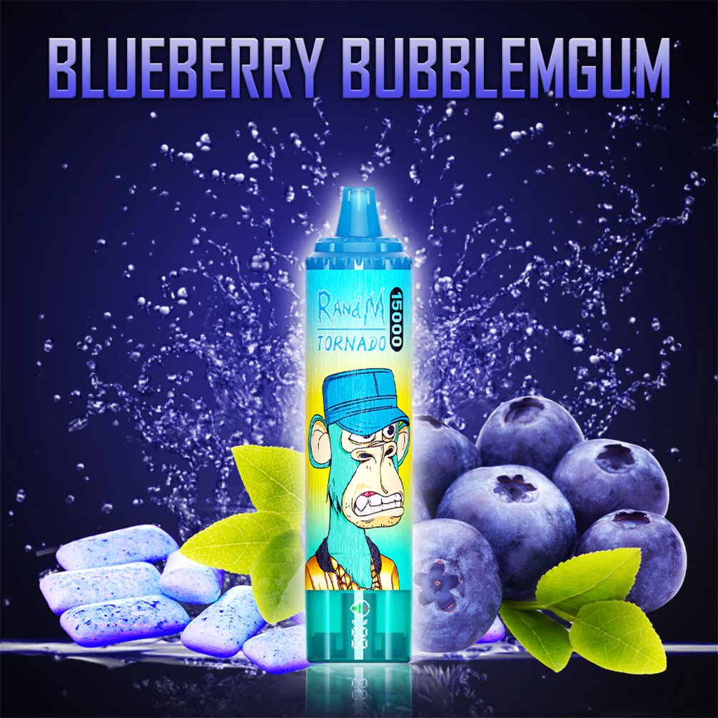 randm tornado vape 15000 blueberry bubblegum