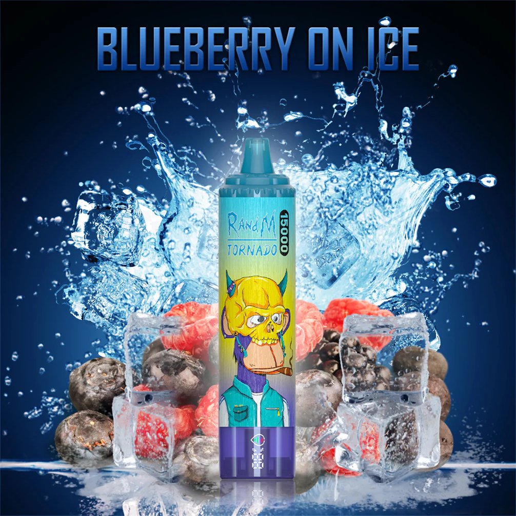 blueberry on ice randm tornado vape 15000