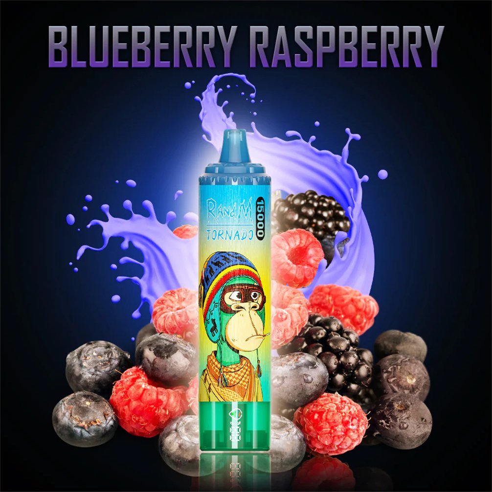blueberry raspberry randm vape 15000