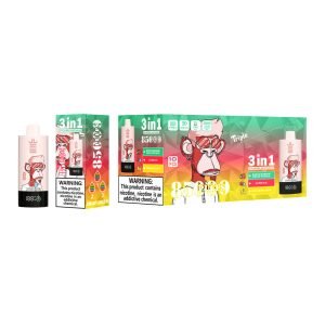 bang king triple 85000 kiwi passion fruit guava - lush ice - straw mango