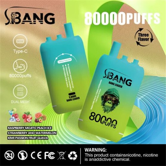 bang leader 80000 raspberry mojito peach ice - strawberry watermelon - kiwi passion fruit guava