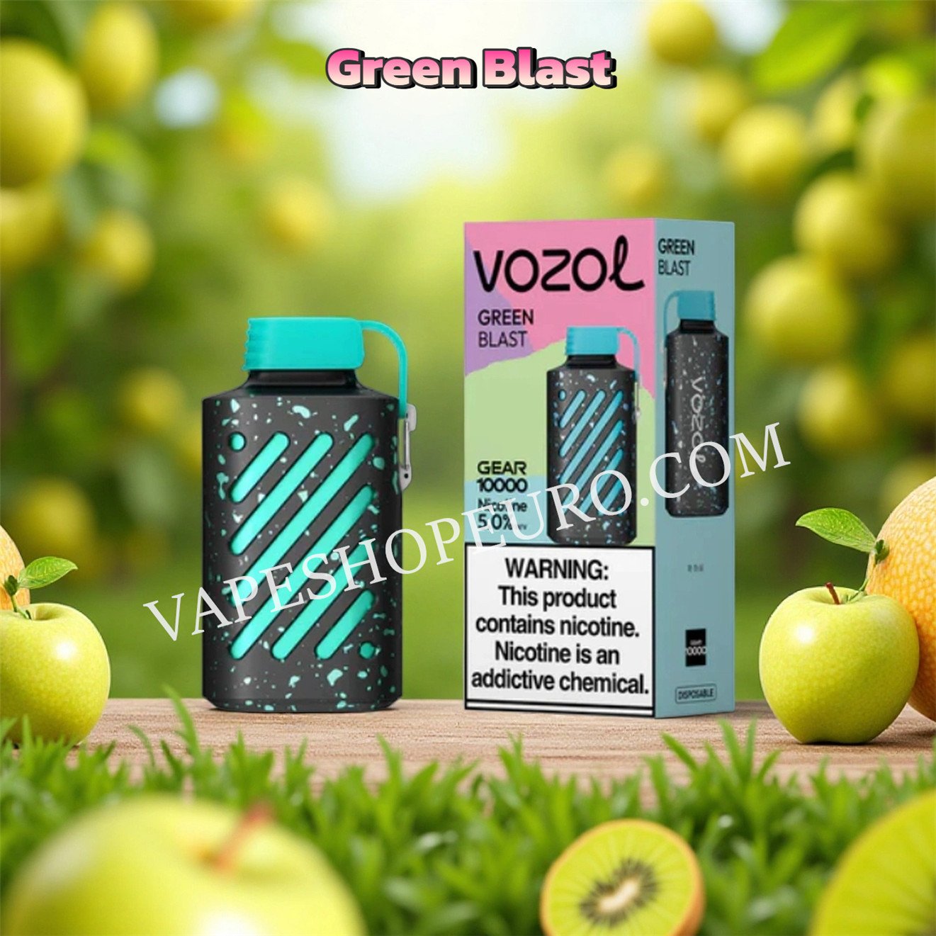 Green Blast Vozol Gear 10000 Puffs Vsedehhvg10000