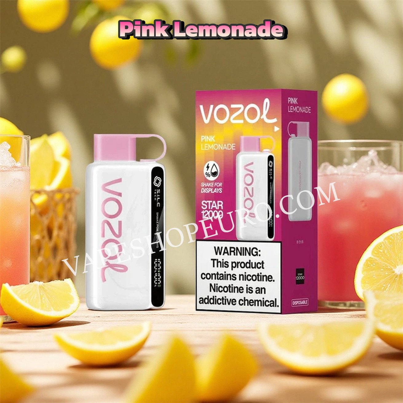 Pink Lemonade Vozol Star 12000 Vsedehhvs12000