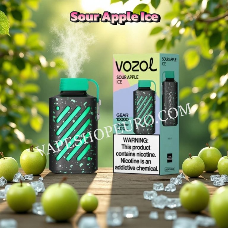 Sour Apple Ice Vozol Gear 10000 Puffs Vsedehhvg10000