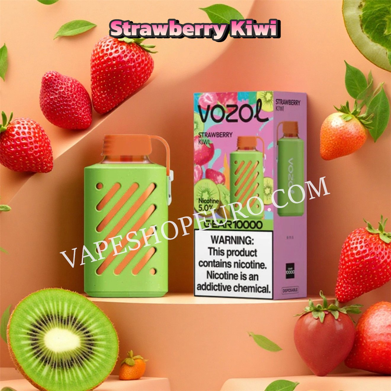 Strawberry Kiwi Vozol Gear 10000 Puffs Vsedehhvg10000