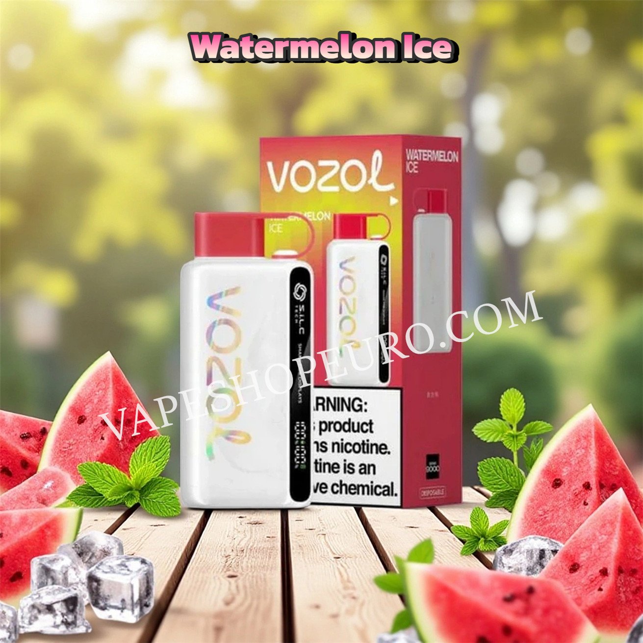 Pastèque Ice Vozol Star 12000 Vape Vsedehhvs12000