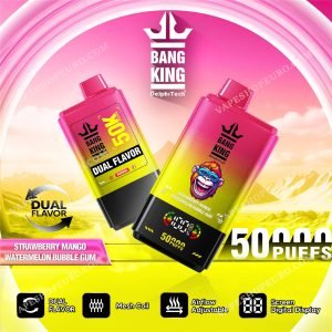 Strawberry Mango Watermelon Bubble Gum Bang King 50000 Vape Vsedehhbk50000