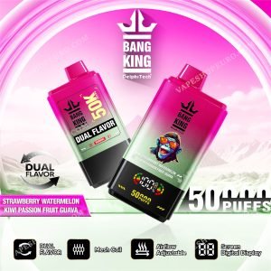 Strawberry Watermelon Kiwi Passion Fruit Guava Bang King 50000 Vape Vsedehhbk50000