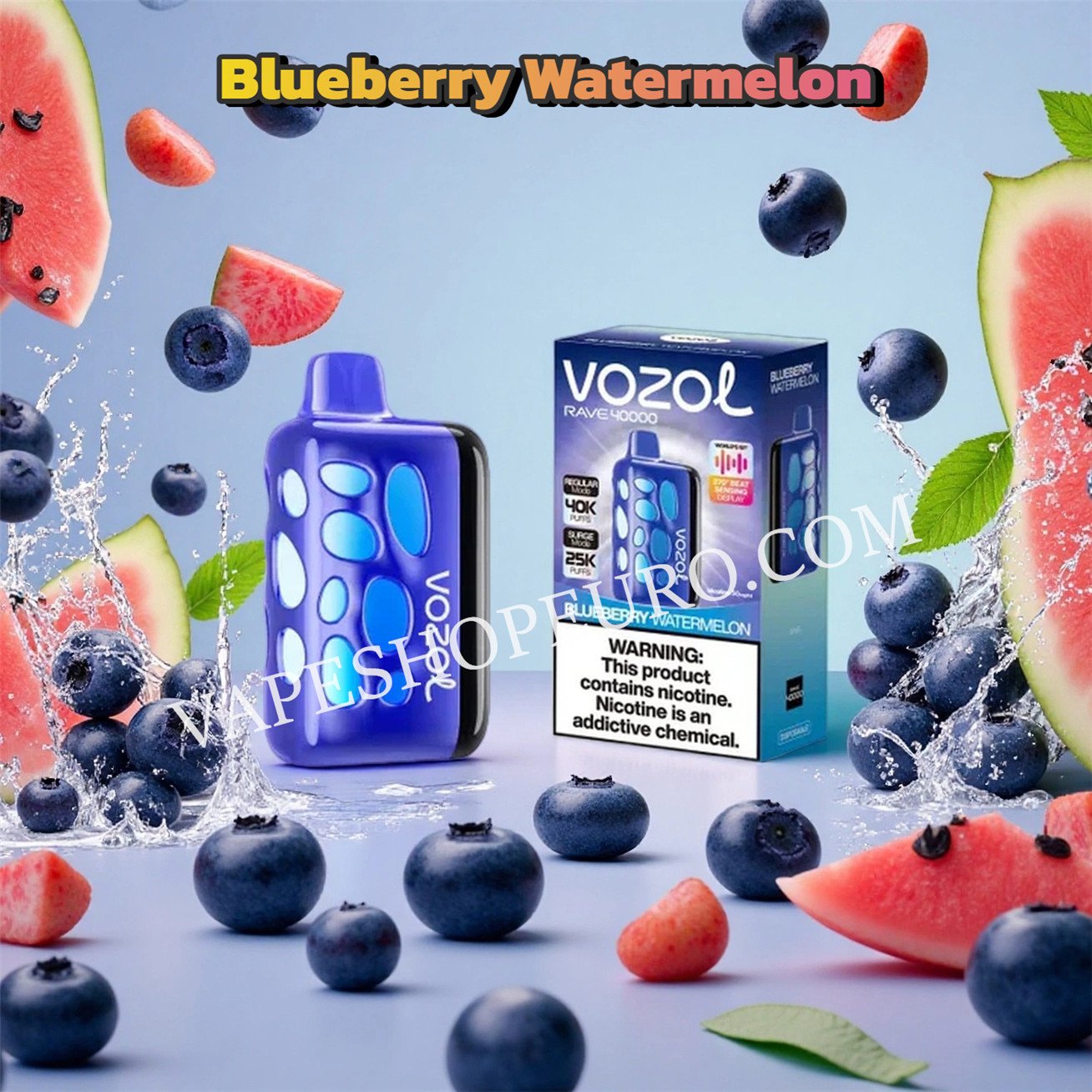 Blueberry Watermelon Vozol Rave 40000 Vsedehhvr40000