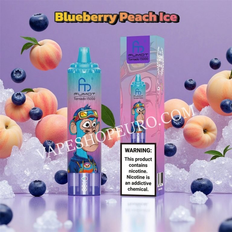 Blueberry Peach Ice 15k Fumot Randm Tornado 15000 Puff