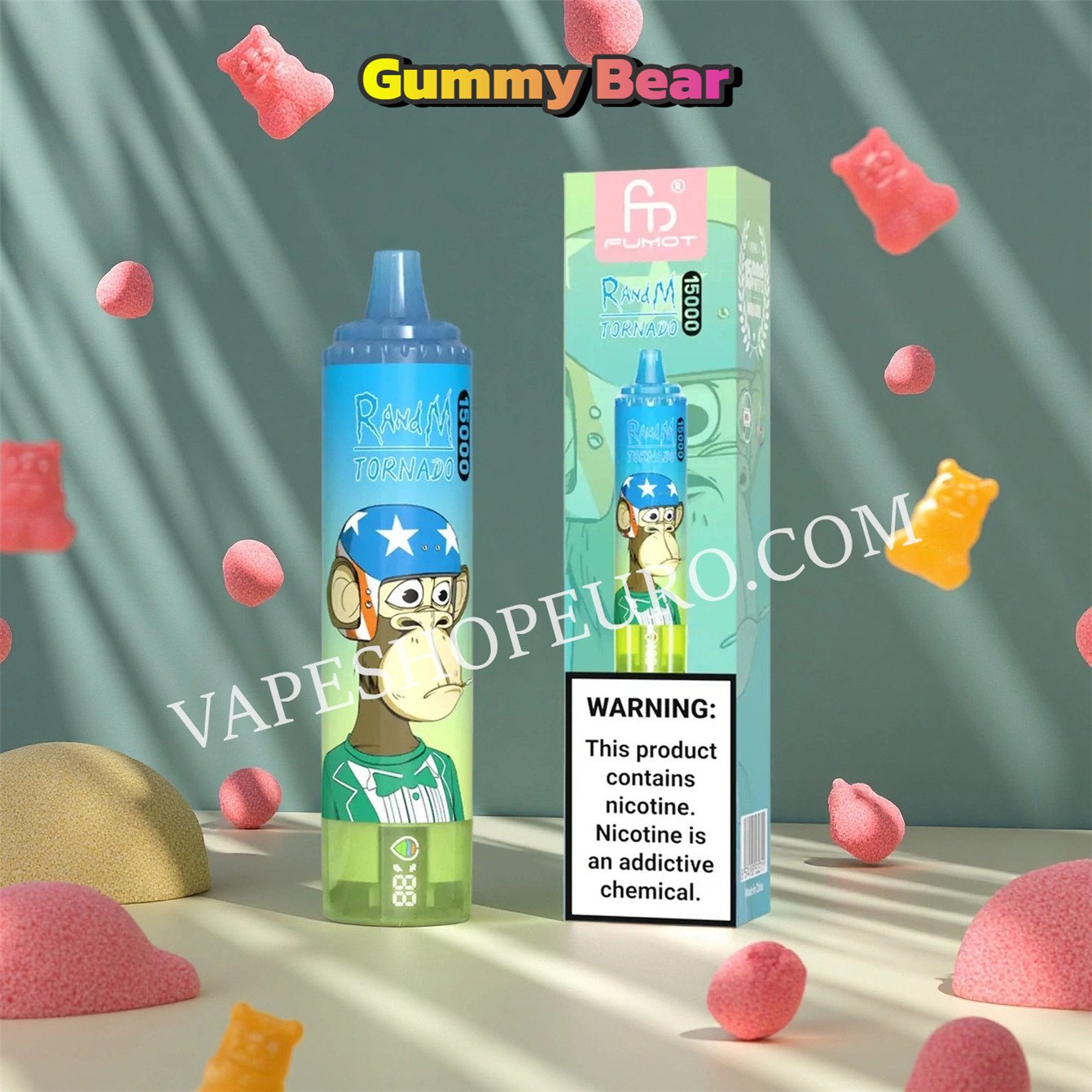 Gummy Bear 15k Fumot Randm Tornado 15000 Puff