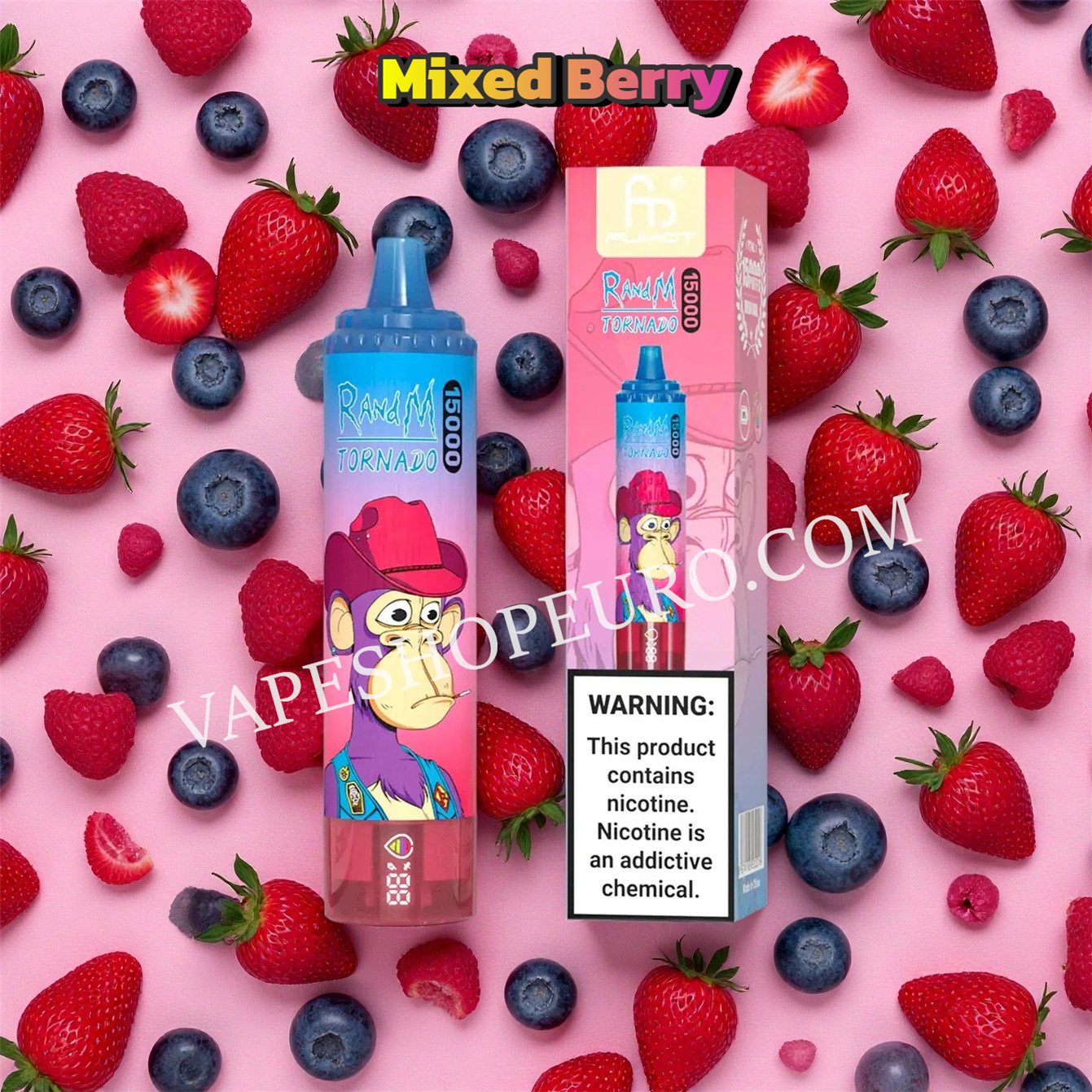 Mixed Berry 15k Fumot Randm Tornado 15000 Puff