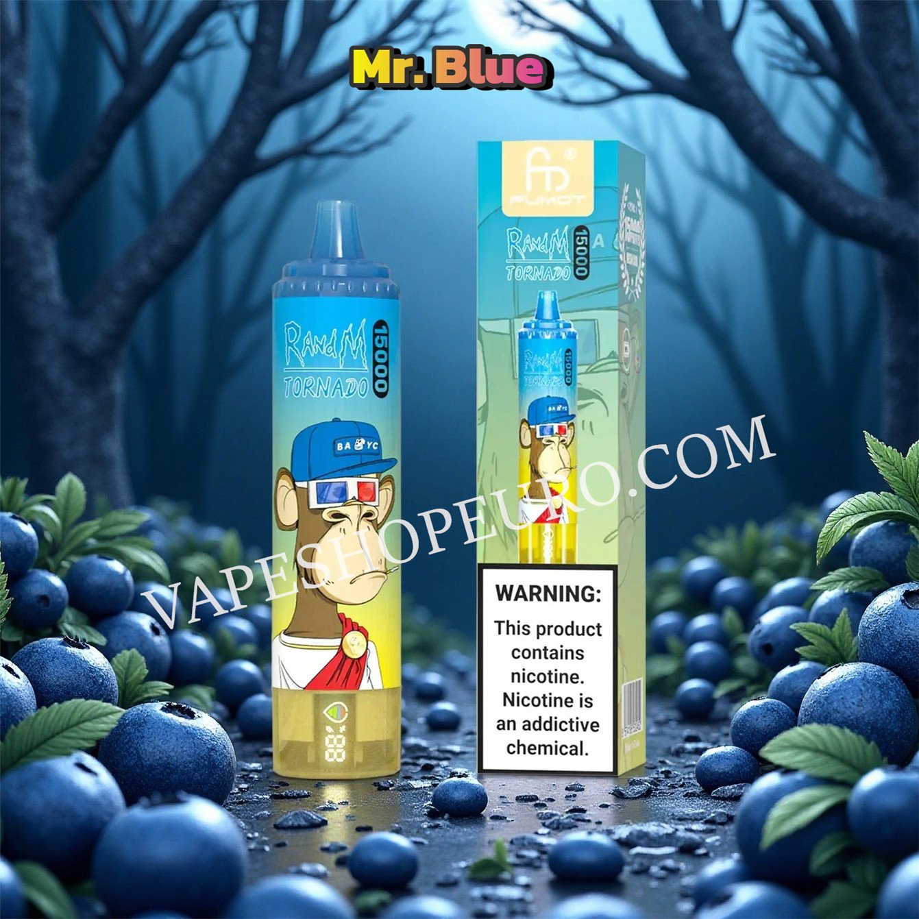Mr Blue 15k Fumot Randm Tornado 15000 Puff