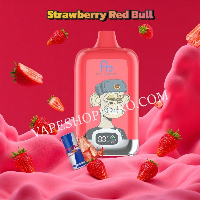 Strawberry Red Bull 12k Fumot Digital Box Randm Tornado 12000 Vsedehhrt12000n2