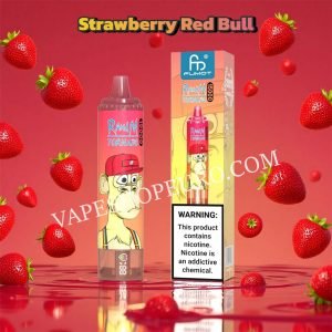 Strawberry Red Bull 15k Fumot Randm Tornado 15000 Puff