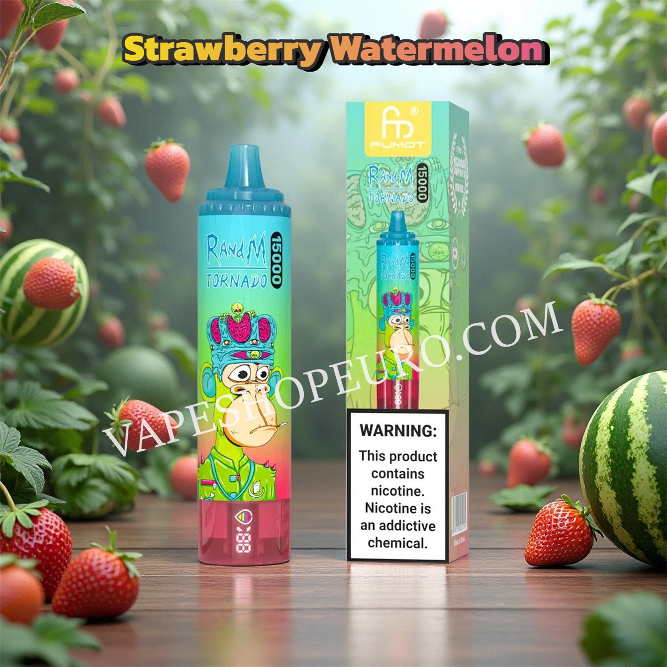 Strawberry Watermelon 15k Fumot Randm Tornado 15000 Puff